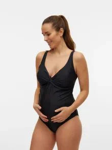 Mamalicious graviditetsbadedragt, sort, MLLouisa - Buump - Swimsuit - Mamalicious