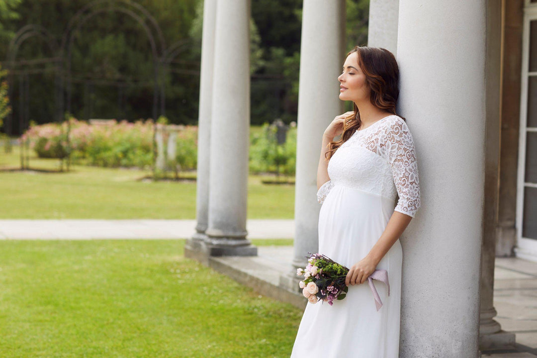 Lucia brudekjole til gravid fra Tiffany Rose (elfenbensfarvet)